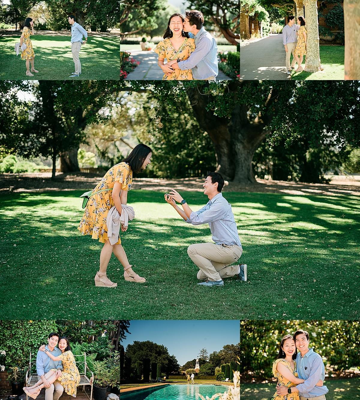 Engagement photography at Filoli Gardens in Woodside, California